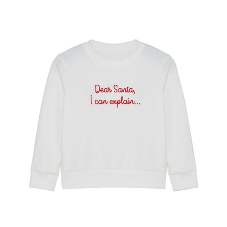 Dear Santa, I Can Explain Jersey Sweatshirt