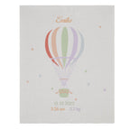 Hot Air Balloon Keepsake Knit Blanket
