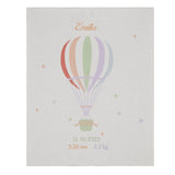 Hot Air Balloon Keepsake Knit Blanket