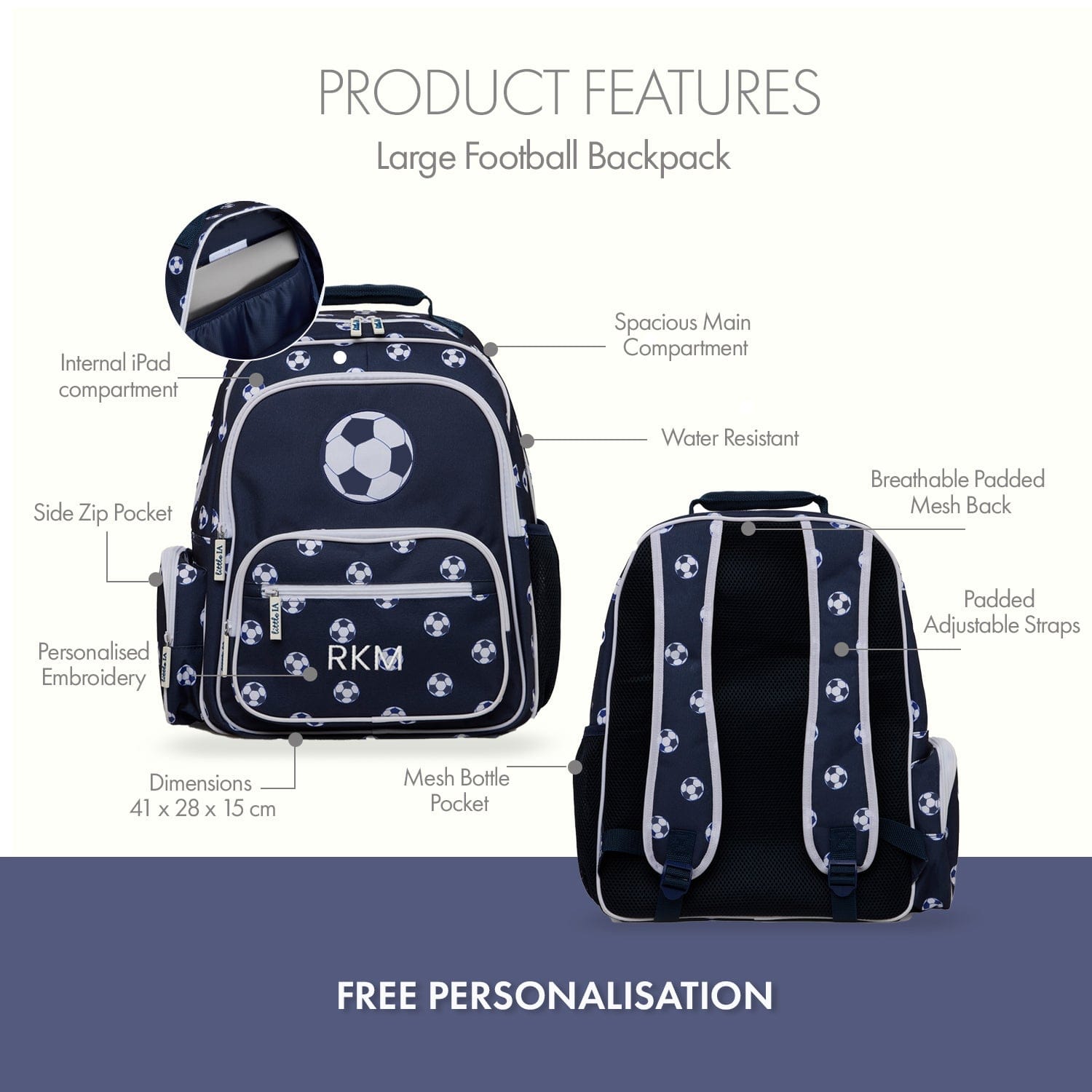 Football Kids Backpack