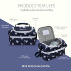 Football Double-Decker Lunch Bag
