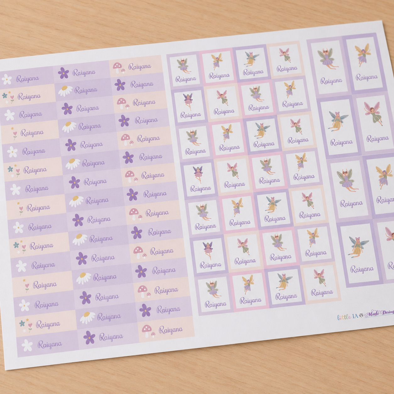 Fairyland Name Labels & School Tag Set