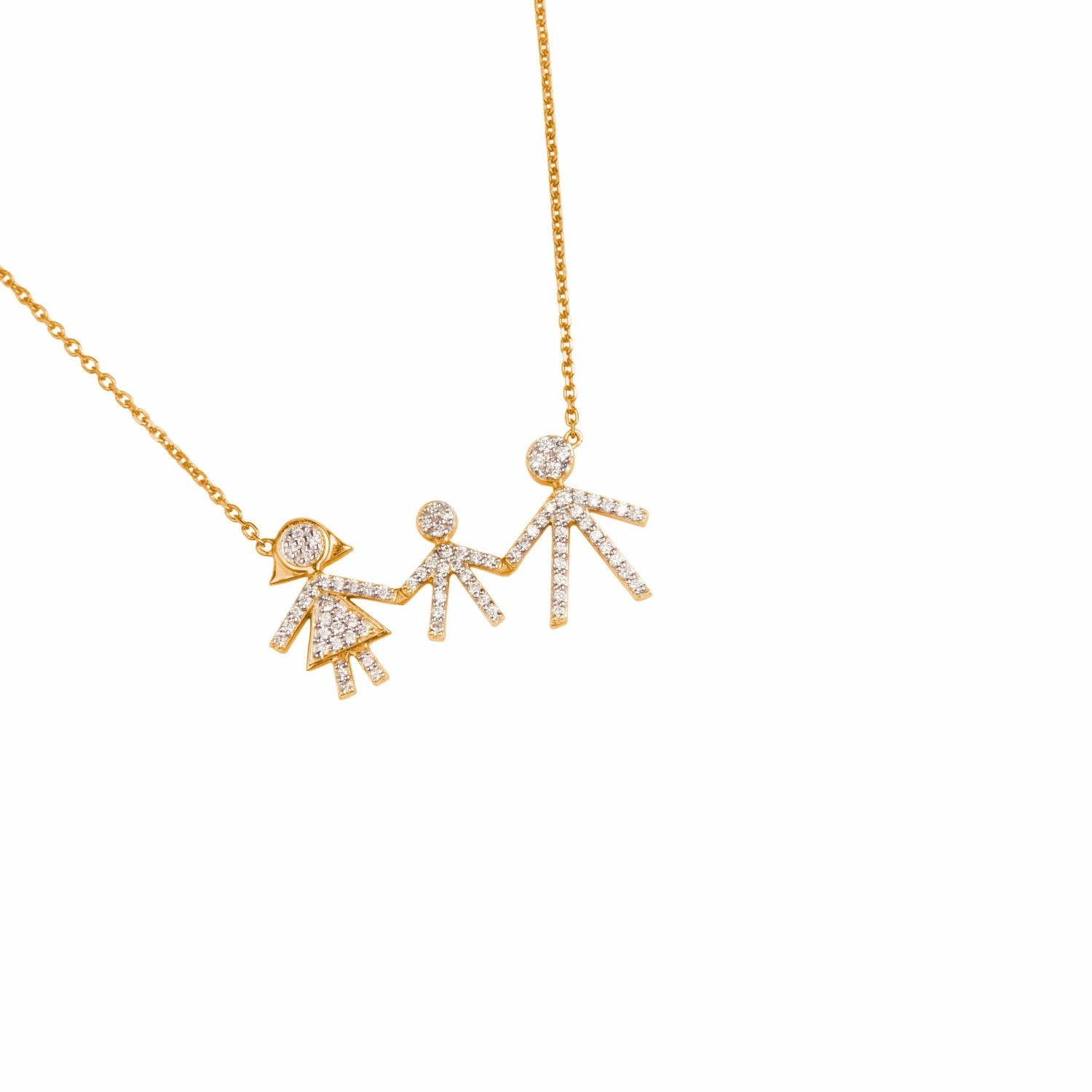 Family of Three Necklace