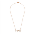 Family of Four Diamond Necklace