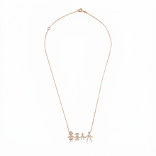 Load image into Gallery viewer, Family of Four Diamond Necklace
