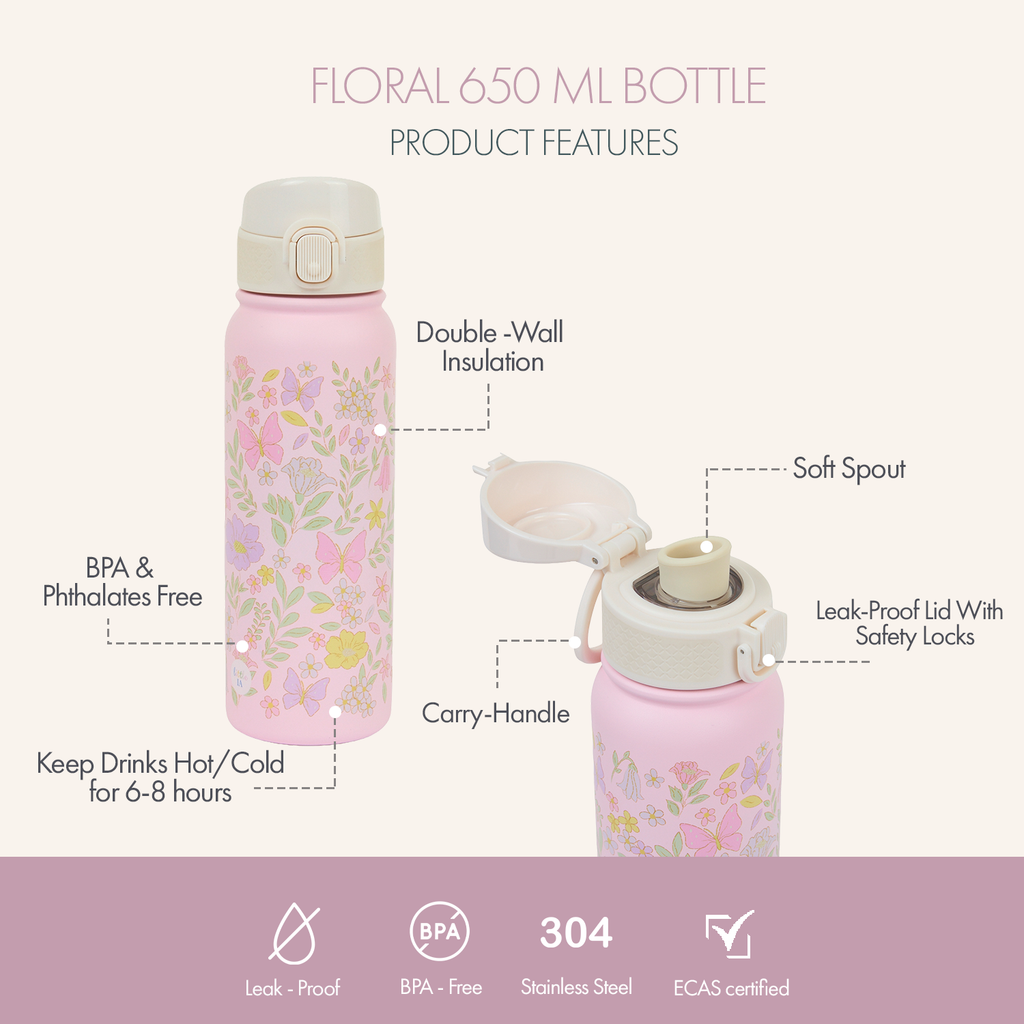 Botanica Stainless Steel Water Bottle
