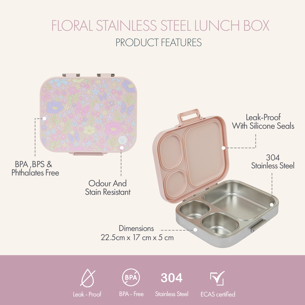 Botanica Mealtime Stainless Steel Essentials 3pcs Set