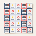Gamer Name Labels & School Tag Set