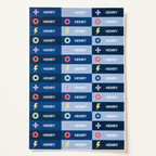 Gamer Name Labels & School Tag Set