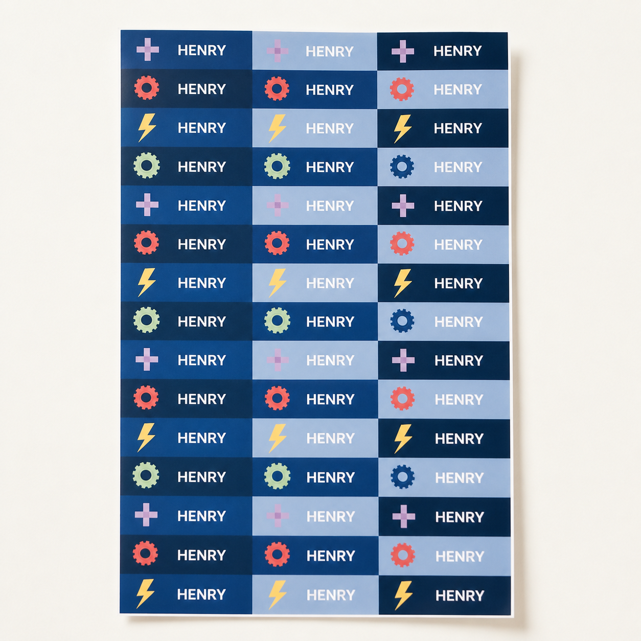 Gamer Name Labels & School Tag Set