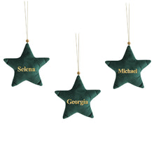 Load image into Gallery viewer, Personalised Velvet Ornament Set
