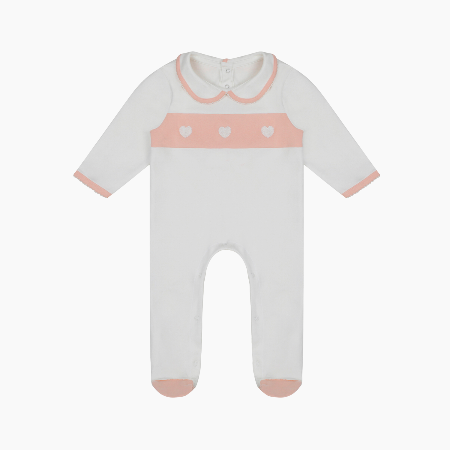 Embroidered Heart Sleepsuit