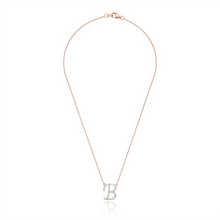 Load image into Gallery viewer, Single Initial Diamond Necklace
