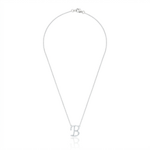 Load image into Gallery viewer, Single Initial Diamond Necklace
