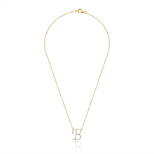 Load image into Gallery viewer, Single Initial Diamond Necklace
