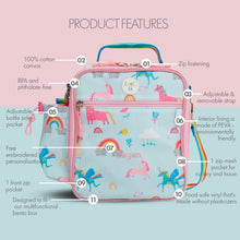 Load image into Gallery viewer, Insulated Unicorn Lunch Bag
