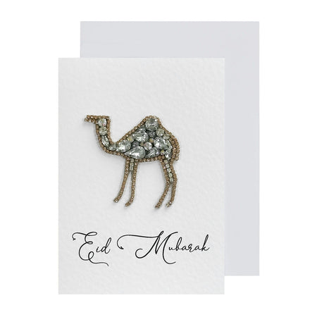 Embellished Eid Greeting Card - Camel