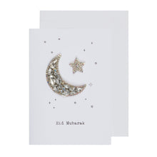 Load image into Gallery viewer, Embellished Eid Greeting Card - Crescent
