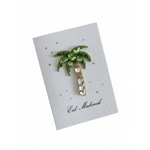 Load image into Gallery viewer, Embellished Eid Greeting Card - Palm Tree
