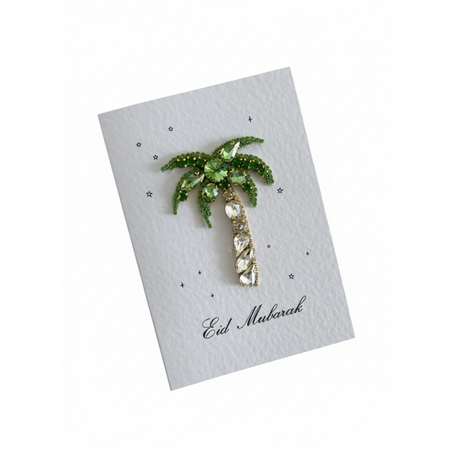 Embellished Eid Greeting Card - Palm Tree