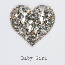 Load image into Gallery viewer, Luna Loves - Embellished Heart Baby Card
