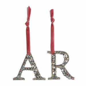 Embellished Initial Hanging Decor