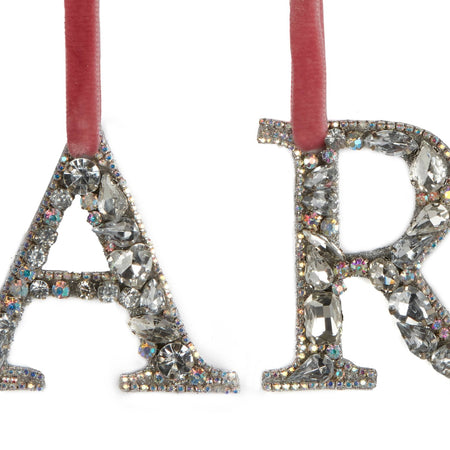 Embellished Initial Hanging Decor