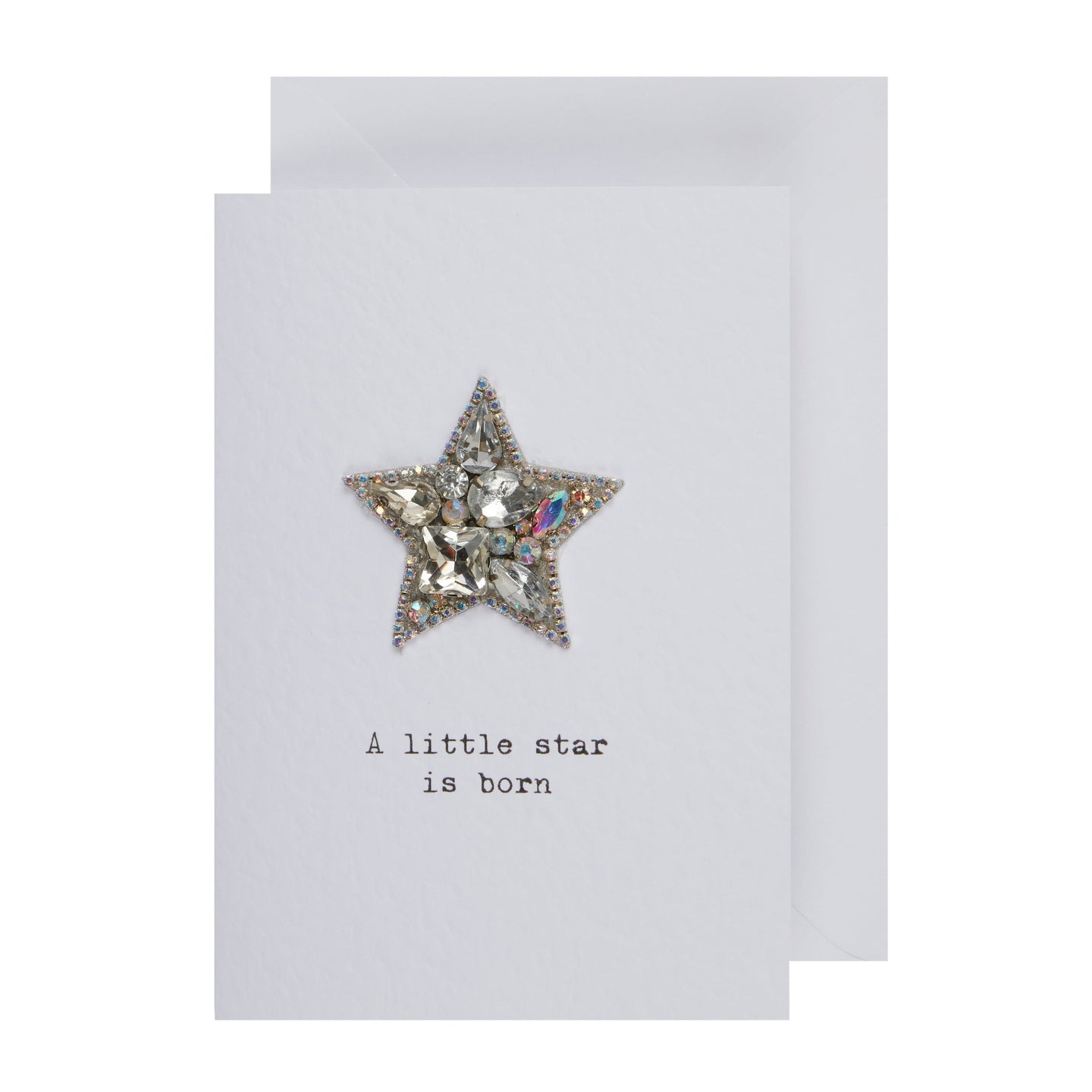 Luna Loves - Embellished Star Baby Card