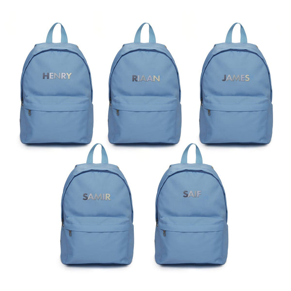 Party Favour:  Name Backpack, Blue