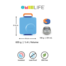 Load image into Gallery viewer, OmieBox Kids Lunchbox with Insulated Thermos
