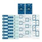Open Water Name Labels & School Tag Set