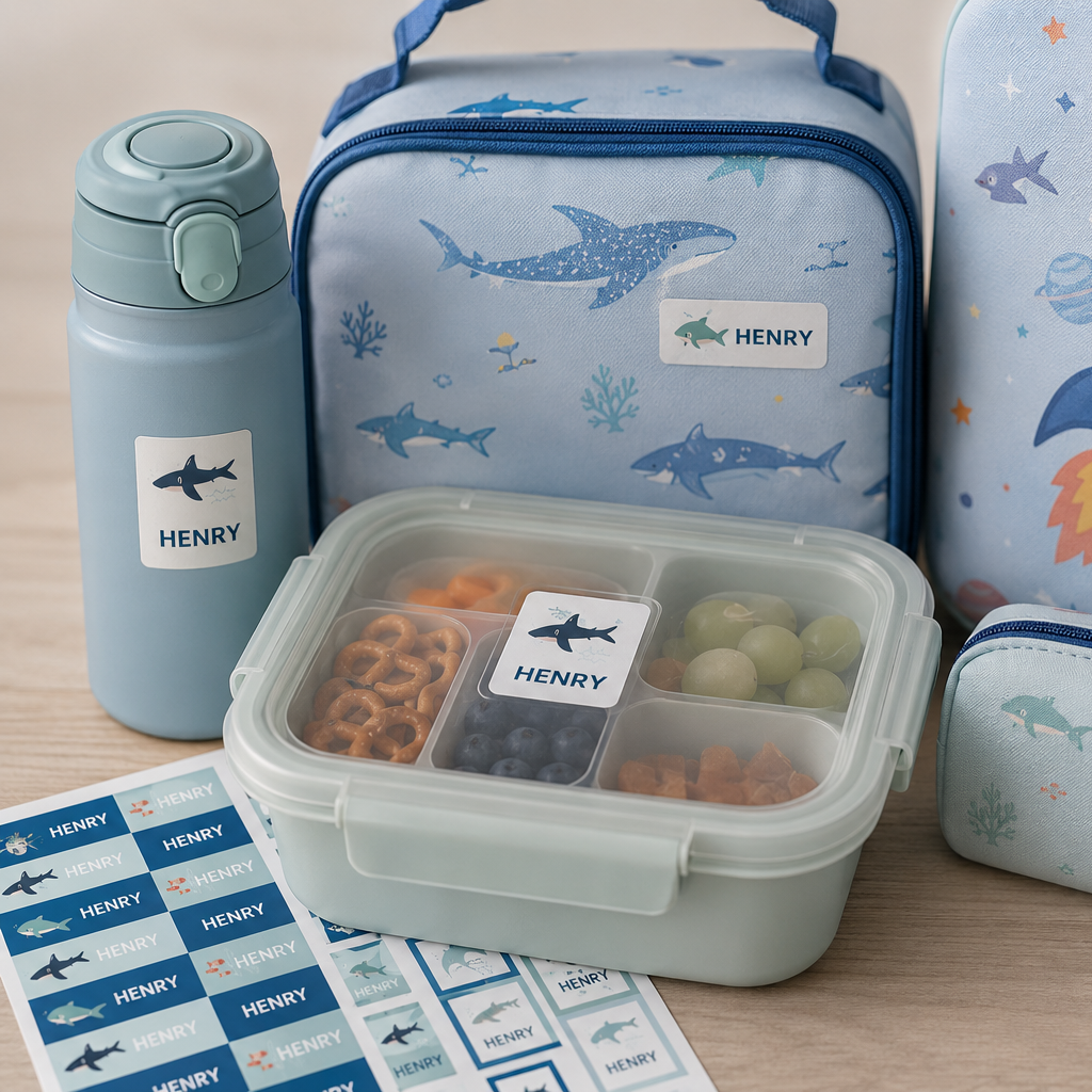 Open Water Name Labels & School Tag Set