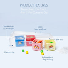 Load image into Gallery viewer, Paw Patrol 4-in-1 Mini Container Set
