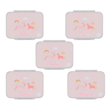 Load image into Gallery viewer, Party Favour: 4-Compartment Unicorn Bento Box

