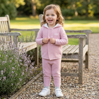 Pink Hooded Knit Set