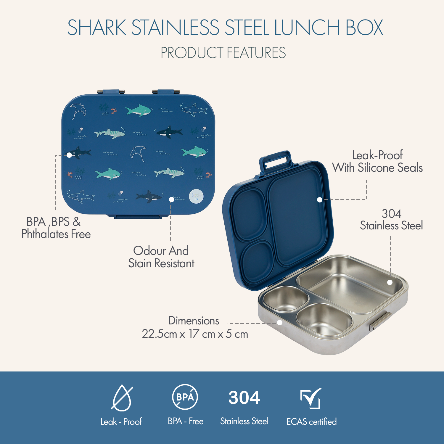 Open Water Mealtime Stainless Steel Essentials 3pcs Set