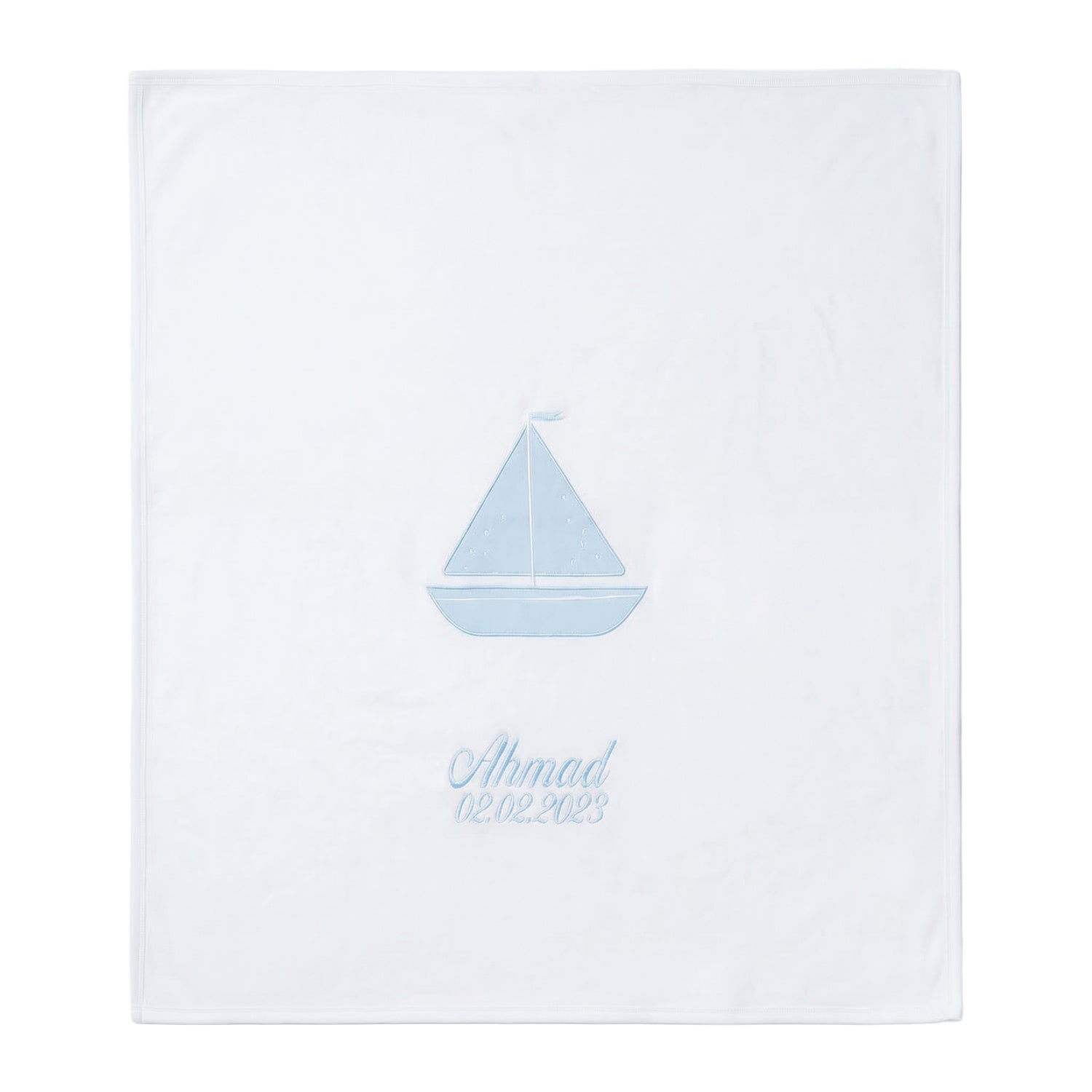 Organic Cotton Sailboat Blanket