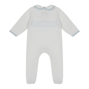 Organic Cotton Sailboat Sleepsuit