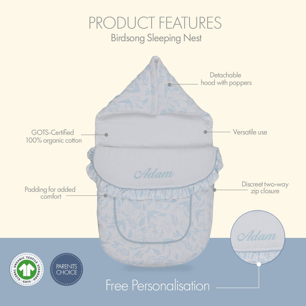 Birdsong Quilted Sleeping Nest