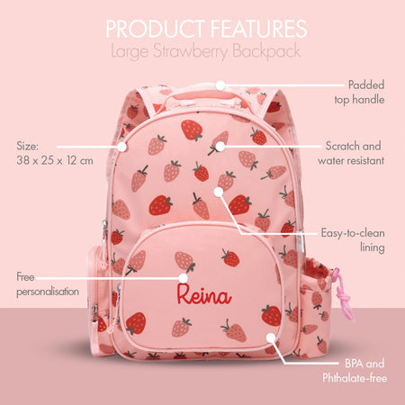 Strawberry Backpack & Lunchbag Bundle