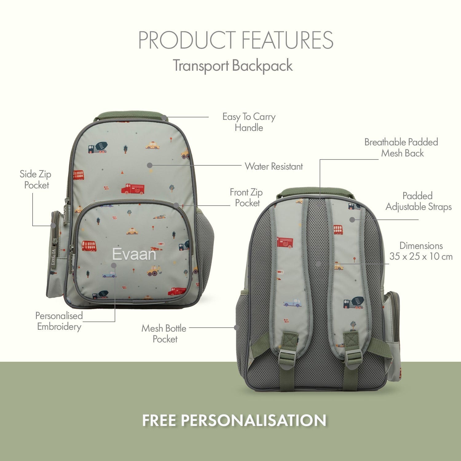 Transport Kids Backpack