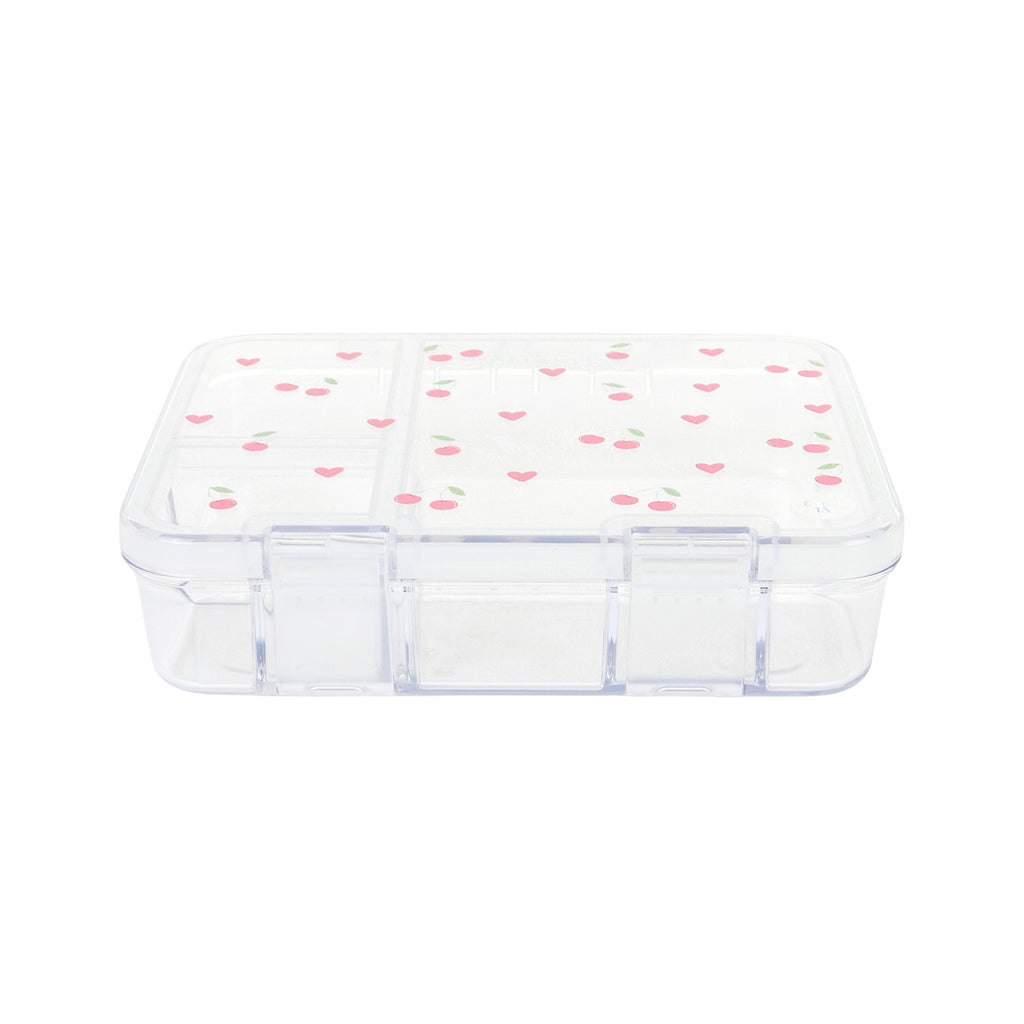 Cherry Tritan Snack Box - 3 Compartments