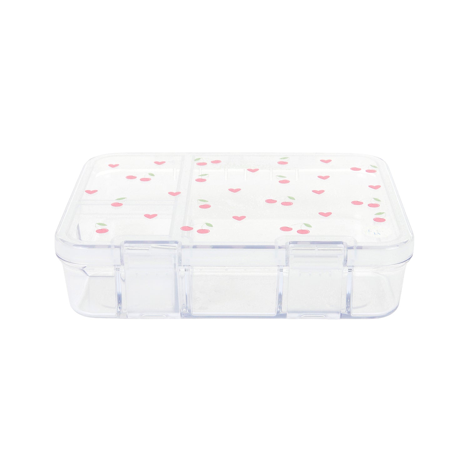 Cherry Tritan Snack Box - 3 Compartments