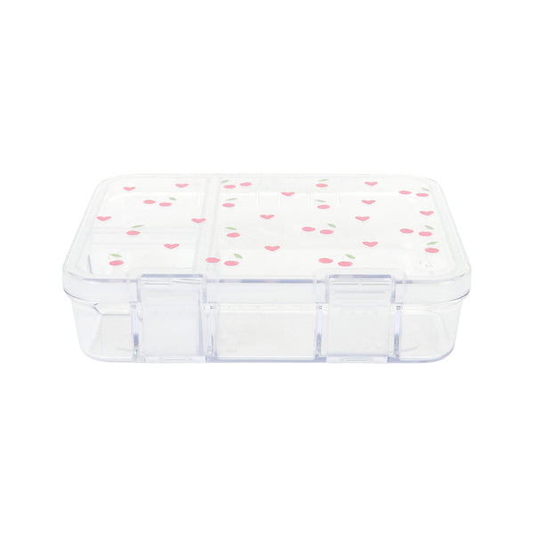 Cherry Tritan Snack Box - 3 Compartments