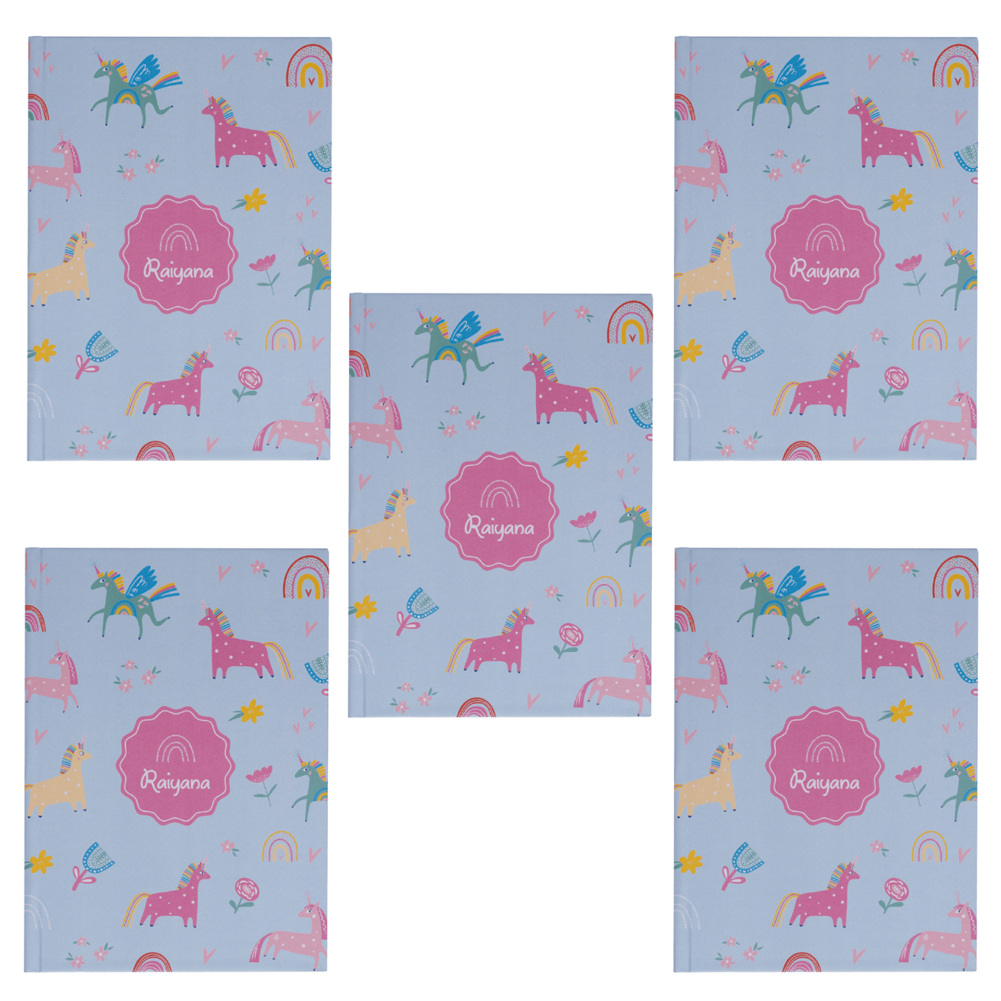 Party Favour: Personalised A5 Diary - Unicorn