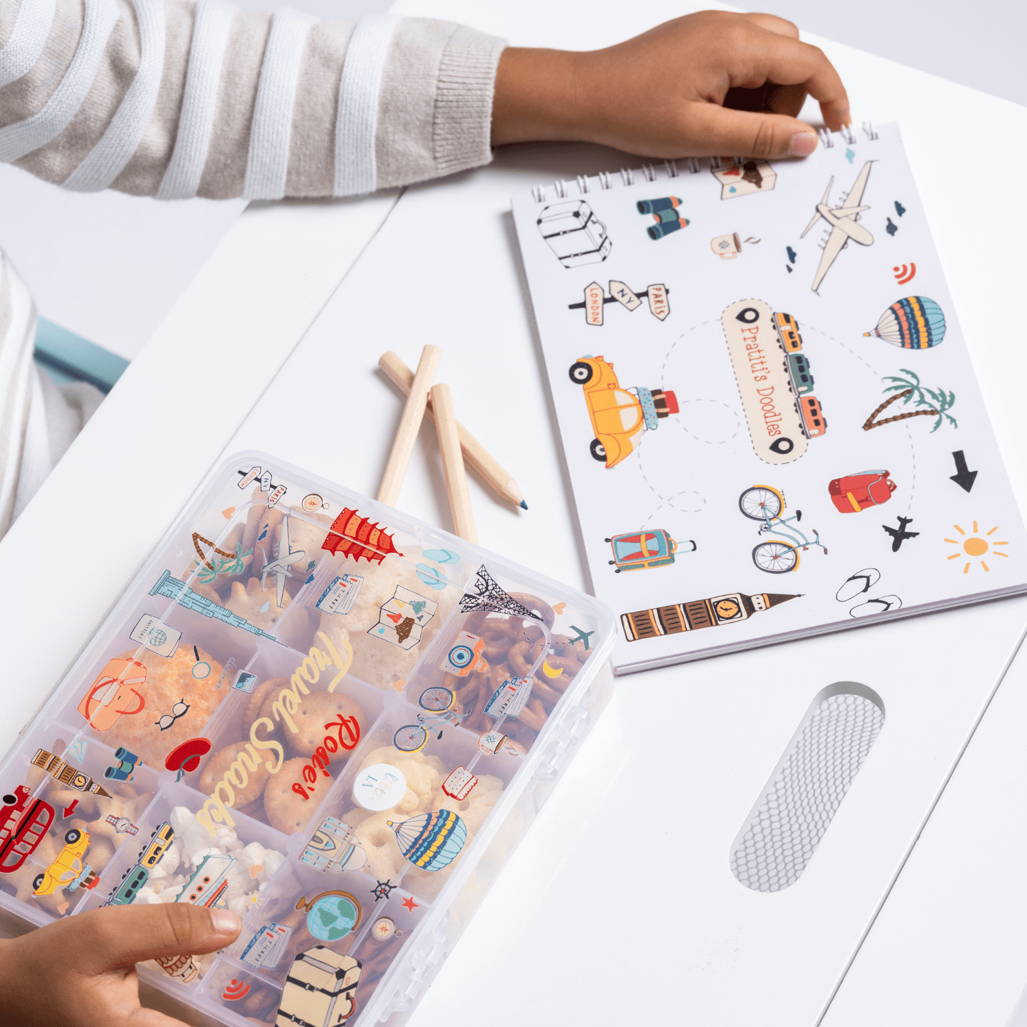 Travel Doodle Book & Luggage Tag Set