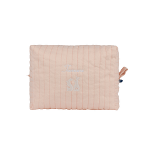 Pink Bunny Quilted Pouch