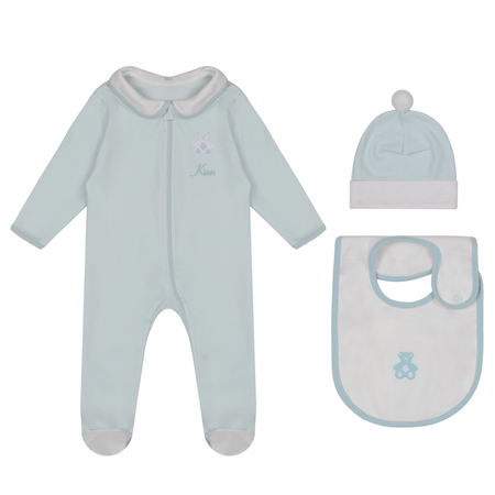 3-Piece Organic Cotton Teddy Smart-Zip Set