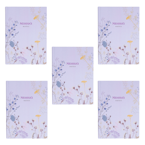 Party Favour: Personalised Wildflower A5 Diary