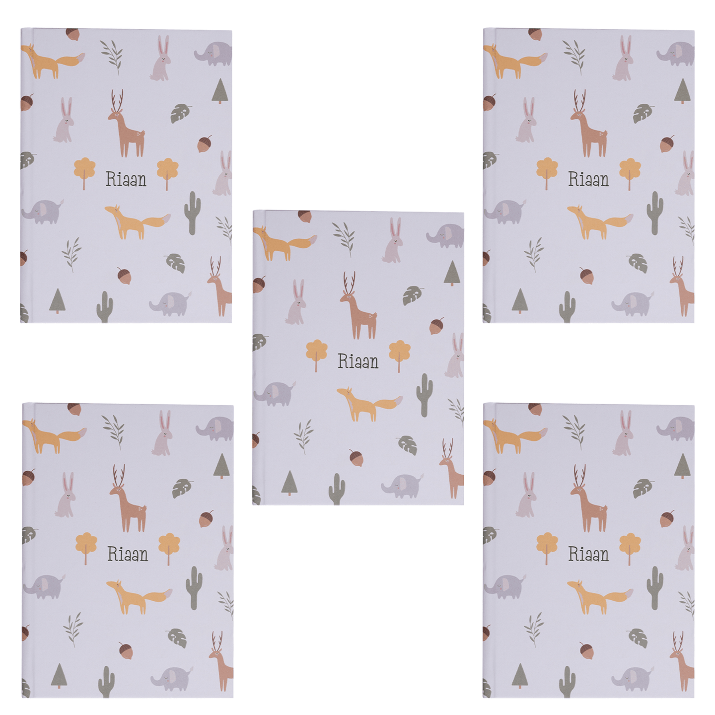 Party Favour: Personalised A5 Diary - Woodland
